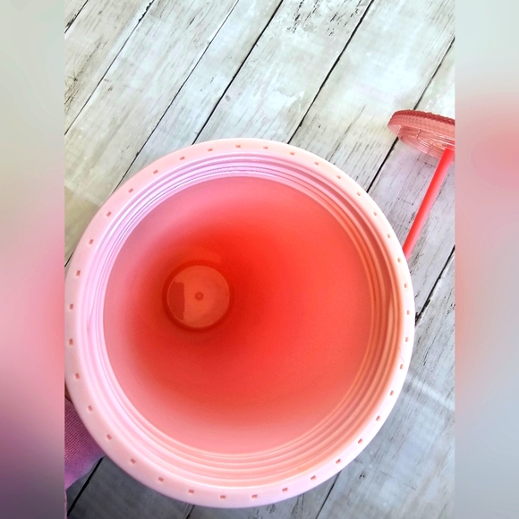 🆕️Starbucks 2022 Valentine's Soft Touch Pink Lemonade Studded Venti Tumbler Cup - Picture 12 of 13